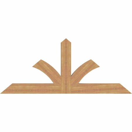 Ekena Millwork Richland Timber Gable Bracket, Western Red Cedar, 72"W x 30"H x 3 1/2"D x 5 1/2"F, 10/12 Pitch GBW072X30X0406RIC00SWR